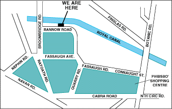 Map showing location of repack.ie
